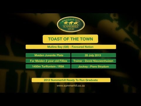 TOAST OF THE TOWN - 2012 READY TO RUN GRADUATE