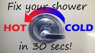 Fix your cold shower in under 30 seconds!!!