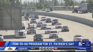 Tow-to-Go Program for St. Patrick's Day