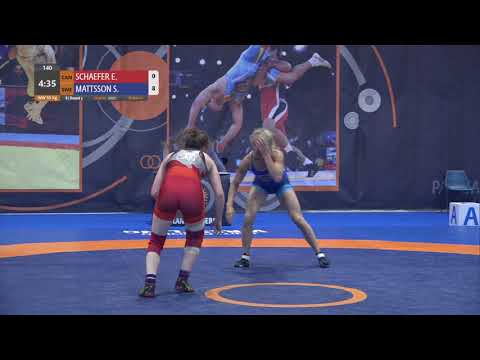 Round 3 WW - 55 kg: E. SCHAEFER (CAN) v. S. MATTSSON (SWE)