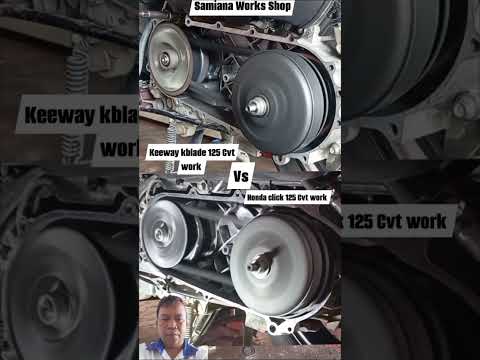 Keeway K blade 125 and Honda click 125 CVT Work#cvt #engine #howto #viralvideo #trendingnow