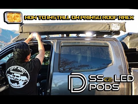 DIODE DYNAMICS SSC2 PRO HOW TO INSTALL + WIRE ON PRINSU ROOF RACK! LIGHT UP YOUR CAMPSITE WITH THESE