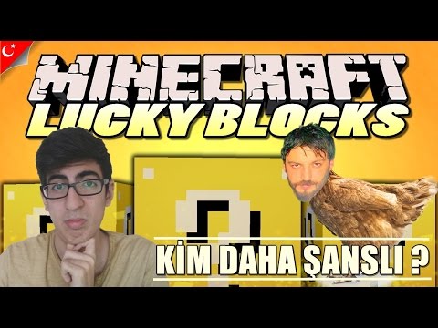 Minecraft Türkçe Lucky Block | Şans Blokları Modu | Kim daha Şanslı?
