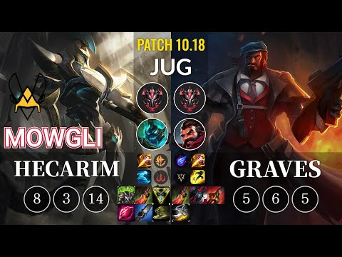 VIT Mowgli Hecarim vs Graves Jungle - KR Patch 10.18