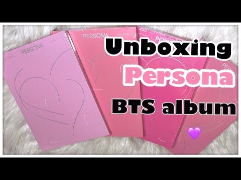 Unboxing of BTS 방탄소년단 Map of the Soul : Persona Albums (Versions 1,2,3,4)