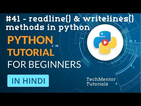 41 Readline Writelines Methods In Python Python Tutorial For Beginners