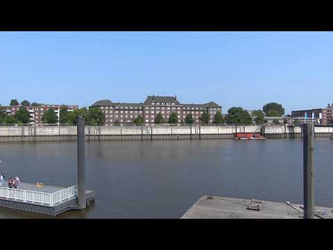 Hamburg, Veddel, Ballinpark, Müggenburger Zollhafen, Full HD (1080p) Videobild