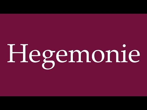 How to Pronounce ''Hegemonie'' (Hegemony) Correctly in German