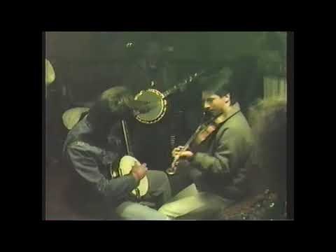 Rob McCoury & Jason Carter Jam in The Bluegrass Bus Museum "Billy In The Lowground" 1992 California