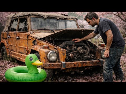 ASMR Car Restoration! 1973 VW 181 “The Thing” Full Rebuild From Forgotten Abandoned Car to New