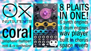 Video thumbnail for OXI CORAL – Polyphonic Multipart Synthesizer || How to Operate by Robots Are Red