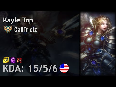 Kayle Top vs Gangplank - CaliTrlolz - NA Challenger Patch 6.16