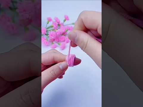 How to make Woolen Flower at Home | Diy | woolen craft ideas #woolencraft #woolenflower #woolen #wow