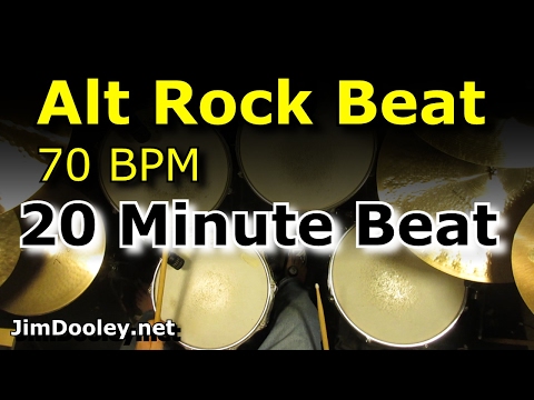 20 Minute Backing Track - Alternative Rock Beat 70 BPM