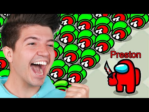 1 Impostor vs 99 Real Crewmates in Among Us!