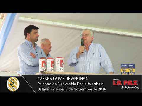 02-11-18 Palabras de Bienvenida Daniel Werthein - Cabaña La Paz de Werthein - Batavia