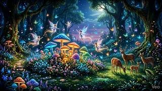 Magical Fairy Forest Music ✨Magical Flute + Healing Nature Ambience | Sleep Fast, Mental Relaxation
