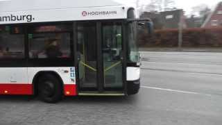 preview picture of video 'XXL bus, Hamburg Niendorf-Markt, Germany, 16 JAN 2014'