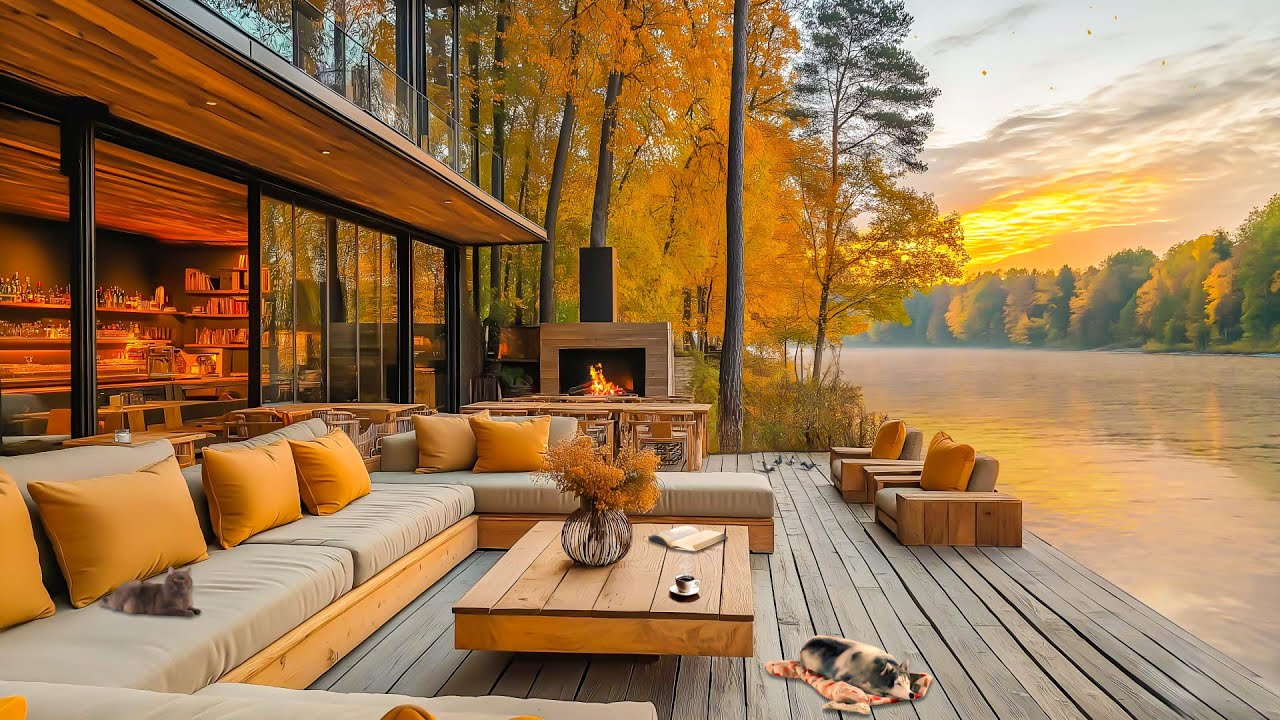 Soft Jazz Instrumental & Fresh Nature Sounds - Sweet Jazz In A Coffee Shop Ambiance To Improve Mood