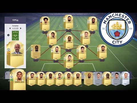 FIFA 18 Custom Tactics: Manchester City FC Pep Guardiola 4-3-3 HD