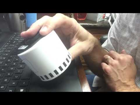 Replacing label roll -Brother Ql-810w