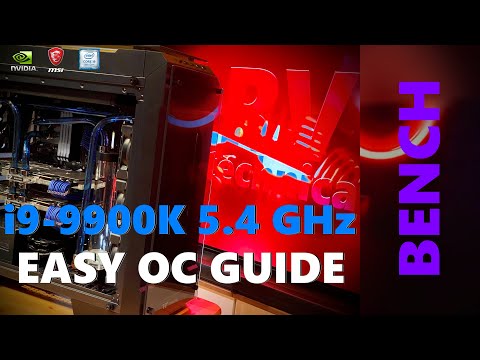 How to easily Overclock i9-9900K to 5,4GHz on MSI Z390 and test in 3D Mark Time Spy