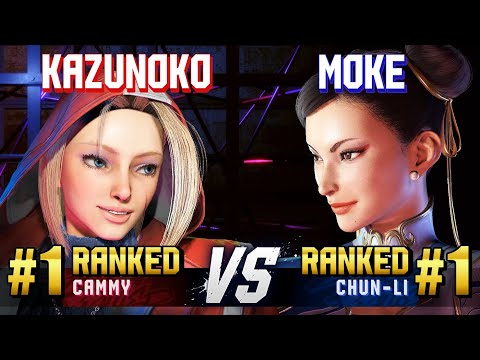 SF6 ▰ KAZUNOKO (#1 Ranked Cammy) vs MOKE (#1 Ranked Chun-Li) ▰ High Level Gameplay
