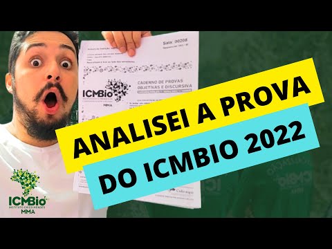 FIZ A PROVA DO ICMBIO 2022  - ASSUNTOS QUE CAIRAM NO CONCURSO ICMBIO