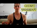 CHEST WORKOUT VLOG | HOMEMADE BURRITOS