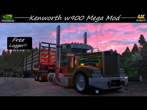 *Custom Kenworth W900* Logging Haul Bend to Klamath Falls Project Nex-Gen Graphics 4K 1.48 ATS
