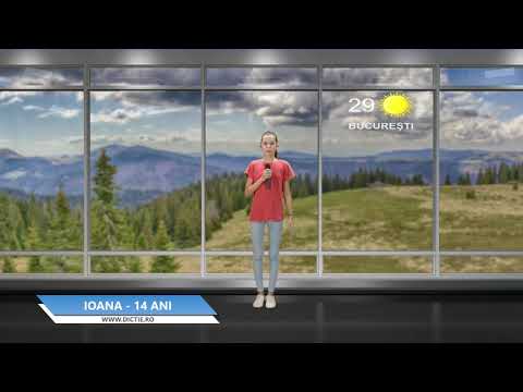 IOANA RADOI ne prezintă vremea - Proiect Meteo cu Daniel Nițoiu la Școala TV Dicție.ro
