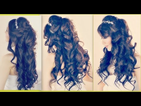 ★ ROMANTIC HAIRSTYLES | HALF-UP HALF DOWN UPDO FOR...