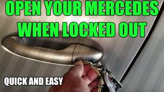 How To Open Your Mercedes When Locked Out (Dead Battery)