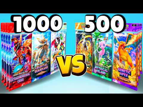 100 NEW Packs vs 100 OLD Packs in Pokemon Pocket!