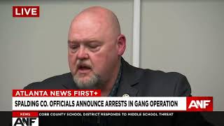 WATCH LIVE: Spalding County officials detail multi-agency gang operation