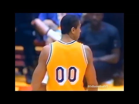 Mychal Thompson First Basket as a Laker (#00 No Name, 100% Old School)