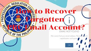 How To Recover Forgotten PRC Email Account