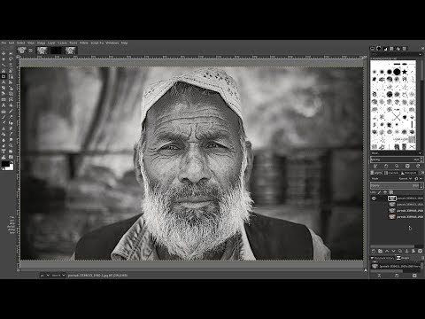 Gimp 2.10: Convert colour photographs to black and white