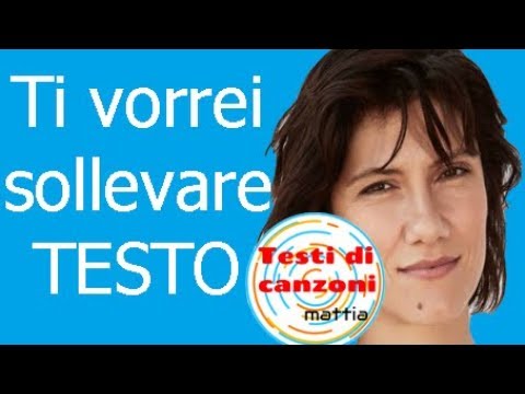 Elisa-Ti vorrei sollevare (testo in italiano)