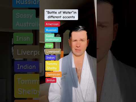 How to Pronounce “Bottle of Water” in Different Accents👀 #shorts #remusbujor #shortswithcamilla