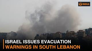 Israel issues evacuation warnings in South Lebanon and more news | DD India Newshour
