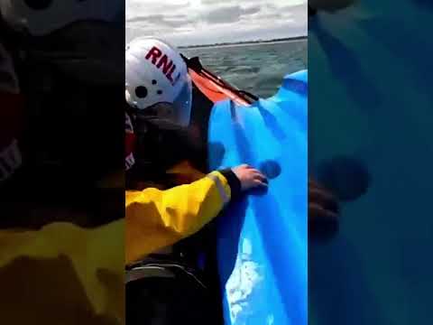 Unconscious kayaker rescued half a mile out at sea #shorts