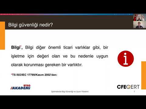 İŞLETMELERDE  BİLGİ GÜVENLİĞİ VE UYUM YÖNETİMİ
