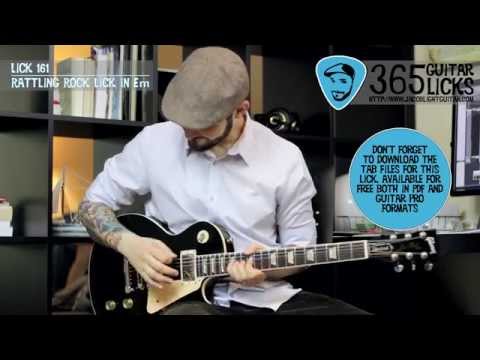 Lick 161/365 - Rattling Rock Lick in Em | 365 Guitar Licks Project
