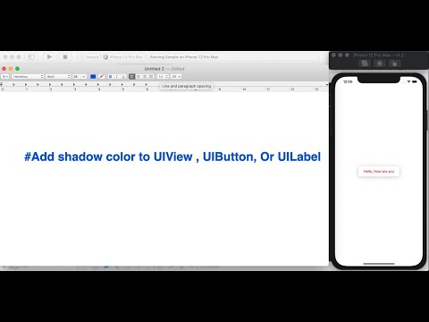 Swift iOS shadow effect UIButton UIView UILabel #beginner
