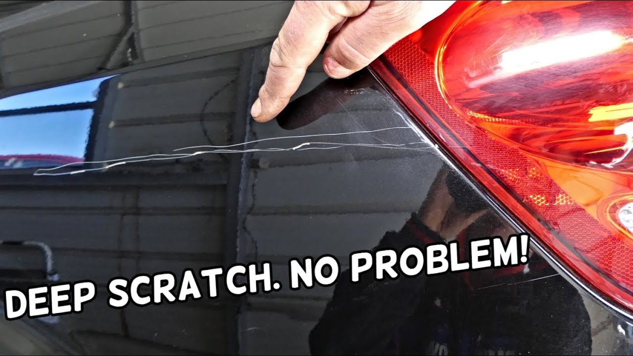 HOW TO REPAIR DEEP CAR PAINT SCRATCH LIKE A PRO