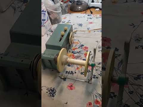 По просьбе покупателей - работа на электропрялке СССР