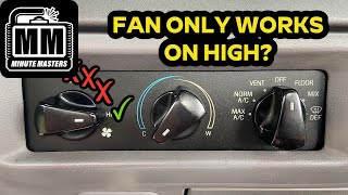Fan Does Not Work on Low / How to Replace a Blower Motor Resistor | 1995 Ford F150