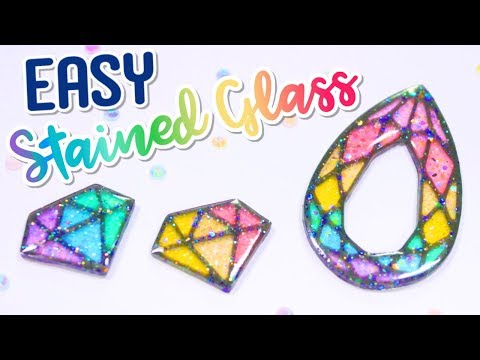 Super Easy UV Resin Stained Glass Charm | Daiso Dollar Store DIY