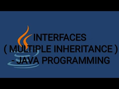 Interfaces Multiple Inheritance Java Programming Javavideos 29
